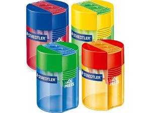 Ξύστρα Staedtler βαρελάκι διπλή 512 006 σε διάφορα χρώματα